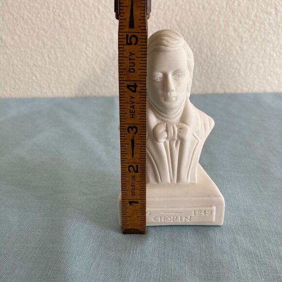 Willis Music Company Chopin Classical Composer Statuette 5” Porcelain Bust - Picture 7 of 7
